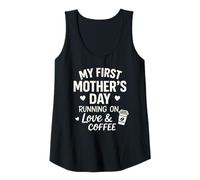 Femme Ma première fête des mères sous Le Signe de l'amour et du café - Mama Débardeur