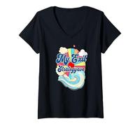 Femme ma Sortie en Vague Humour Vacances Plage mer T-Shirt avec Col en V