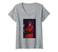 Femme Macy Gray Live at Brit Awards par Andy Willsher T-Shirt avec Col en V