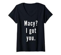 Femme Macy? Je t’ai eu. T-Shirt avec Col en V