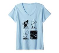Femme Madagascar Meme Funny Word Play Pun T-Shirt avec Col en V
