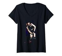 Femme Madonna Justify My Love Blonde Ambition World Tour Pop Star T-Shirt avec Col en V