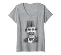 Femme Magic Prop Comedian Tommy Cooper Comedy Legend 1967 T-Shirt avec Col en V