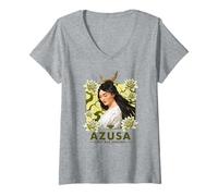Femme Magic: The Gathering Azusa Lost But Seeking Human Monk Art T-Shirt avec Col en V