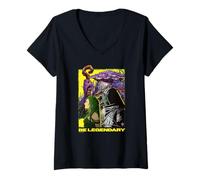 Femme Magic: The Gathering Be Legendary Commanders Profile Collage T-Shirt avec Col en V
