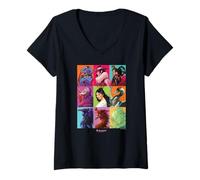 Femme Magic: The Gathering Masters Panel Collage Full Color T-Shirt avec Col en V