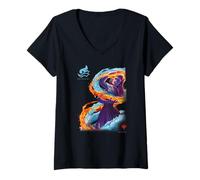 Femme Magic: The Gathering Prismari College Student Poster T-Shirt avec Col en V