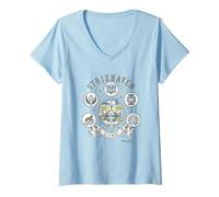 Femme Magic: The Gathering Strixhaven Alumni Vintage School Logo T-Shirt avec Col en V
