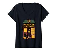 Femme Magick Shoppe Hocus Love Potions Open T-Shirt avec Col en V