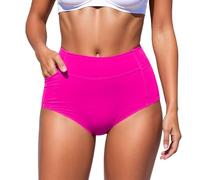 Femme Maillot De Bain Bikini Brésilien Culotte Gainante Ventre Élastique Triangle Classique pour Plage Piscine Été Ou Sport
