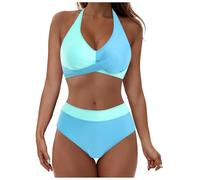 Femme Maillots de Bain 2 Pièces Push-up Ensembles Deux pièces de Tie-Dye Chic Taille Haute Bikini Set Col V Élégant, S-5XL