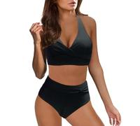 Femme Maillots de Bain Deux Pièces Push-up Ensembles Deux pièces de Tie-Dye Chic Taille Haute Bikini Set Col V Élégant Femme Grande Taille Sexy Maillot