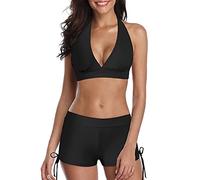 Femme Maillots de Bain Deux Pièces Push-up Maillot de Bain Triangle Amincissant Classique Floréal Bikini Set Chic Bikini Femme 2 Pièces Dos Nu Maillots de Bain Sport Bikinis 2 Pièces