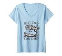 Femme mais êtes-Vous Mort ? Western Joke, Cowboy Meme Horse Lover T-Shirt avec Col en V