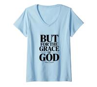 Femme mais pour la grâce de Dieu T-Shirt avec Col en V