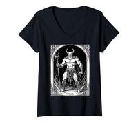 Femme Majesté infernale des Foras T-Shirt avec Col en V