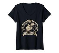 Femme Make Coffee Not War Barista Classic Vintage Peace Advocate T-Shirt avec Col en V