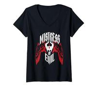 Femme Maleficent Mistress Of Evil Wings T-Shirt avec Col en V