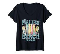Femme Malibu T-Shirt avec Col en V