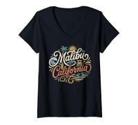 Femme Malibu T-Shirt avec Col en V