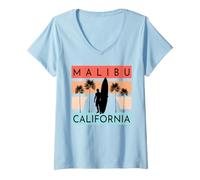 Femme Malibu T-Shirt avec Col en V