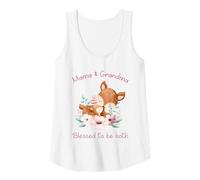 Femme Mama & Grandma, Blessed to be Both - Mother's Day Cute Dear Débardeur