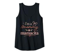 Femme Mamacita Mommy Mama Latina Nœud Floral en Forme de cœur Débardeur