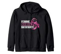 Femme Maman Battante Cancer Du Sein Cadeau Octobre Rose Sweat à Capuche