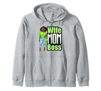 Femme Maman Boss Mère Mélanine Filles Mère Femme Jour Sweat à Capuche