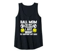 Femme maman, je ne crie pas, je veux du softball Débardeur
