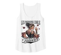 Femme Maman Tatouée Cool Cadeau Fête des Mères Anniversaire Débardeur