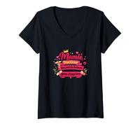 Femme Mamie Docteur des Petits bobos et Gros chagrins - Humour T-Shirt avec Col en V