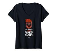 Femme Man Nennt Mich Bonkel - Le Meilleur Oncle T-Shirt avec Col en V