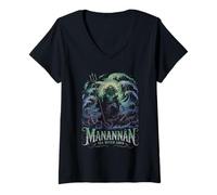 Femme Manannán Sea Witch Lord Celtic Ocean God Mythologie T-Shirt avec Col en V