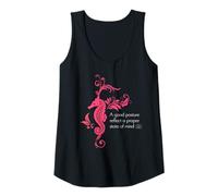 Femme Mandala Yoga Méditations Graphique Hippocampe Débardeur