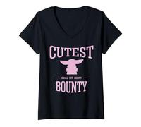 Femme Mandalorian Grogu Cutest T-Shirt avec Col en V