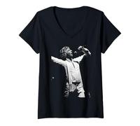 Femme Mandy Singer Barry Manilow en Concert à Hollywood 1978 T-Shirt avec Col en V