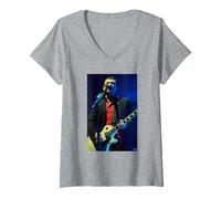 Femme Manic Street Preachers James Dean Bradfield Cardiff Arena T-Shirt avec Col en V