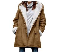 Femme Manteaux Veste d'hiver Mode Chaud Manches Longues Cardigan Blouson Automne Chic et Élégant Mi-Long Coat Jacket