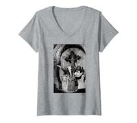 Femme Marc Almond de l'église Soft Cell de Berlin par Phil Nicholls T-Shirt avec Col en V