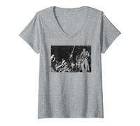 Femme Marc Bolan, Acteur de T. Rex, Starlight Ballroom, Boston 1972 T-Shirt avec Col en V