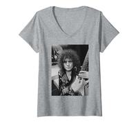 Femme Marc Bolan T. Rex sur scène pour Rock on with 45 TV Show 1975 T-Shirt avec Col en V