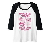 Femme Margarita & Friends Alcool Tequila Amateur de Cocktails Manche Raglan