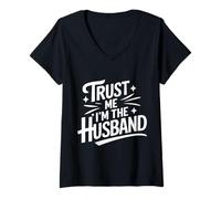 Femme Mari, Fais-Moi Confiance, Je suis Le Mari T-Shirt avec Col en V