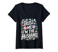 Femme Mari, Fais-Moi Confiance, Je suis Le Mari T-Shirt avec Col en V