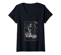 Femme Maria Magdalena a Une Foi chrétienne dévouée T-Shirt avec Col en V