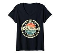 Femme Maria Special Edition drôle Says Prénom T-Shirt avec Col en V