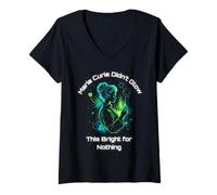 Femme Marie Curie Women in Science Design - Women in STEM Design T-Shirt avec Col en V