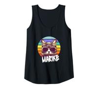 Femme MARIKE - Joli prénom de fille avec un chat cool Débardeur