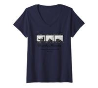 Femme Marilyn Monroe 001 T-Shirt avec Col en V